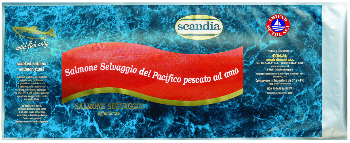 Salmone Sockeye Selvaggio affumicato affettato - Busta 200g